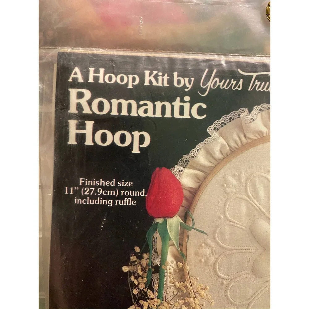 candlewicking kit Yours truly Romantic hoop wall hanging kit